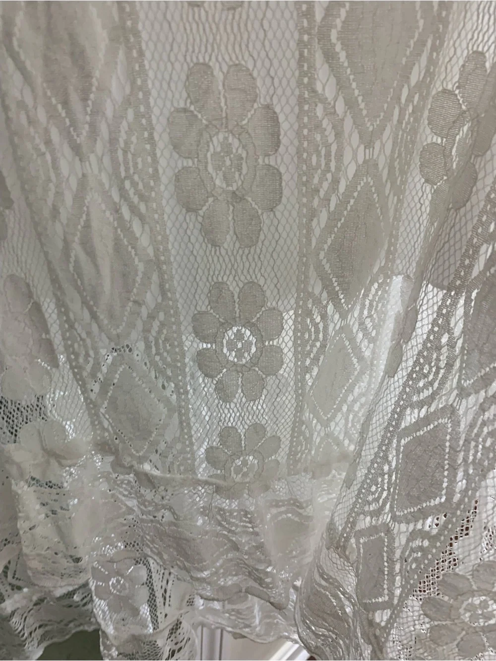 Cupshe Ivory Lace Maxi Dress with Tassel Pom Accents - Picture 5 of 5